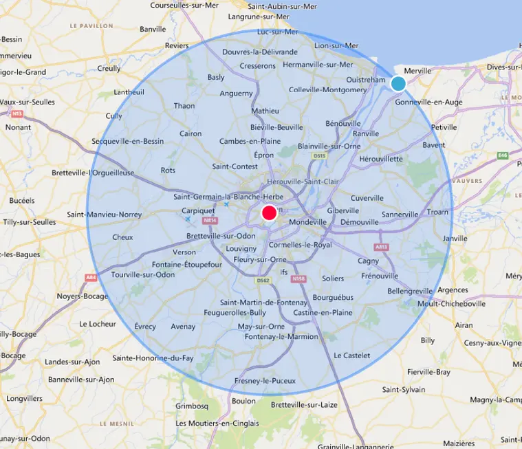 Notre secteur d'intervention : Caen et sa région