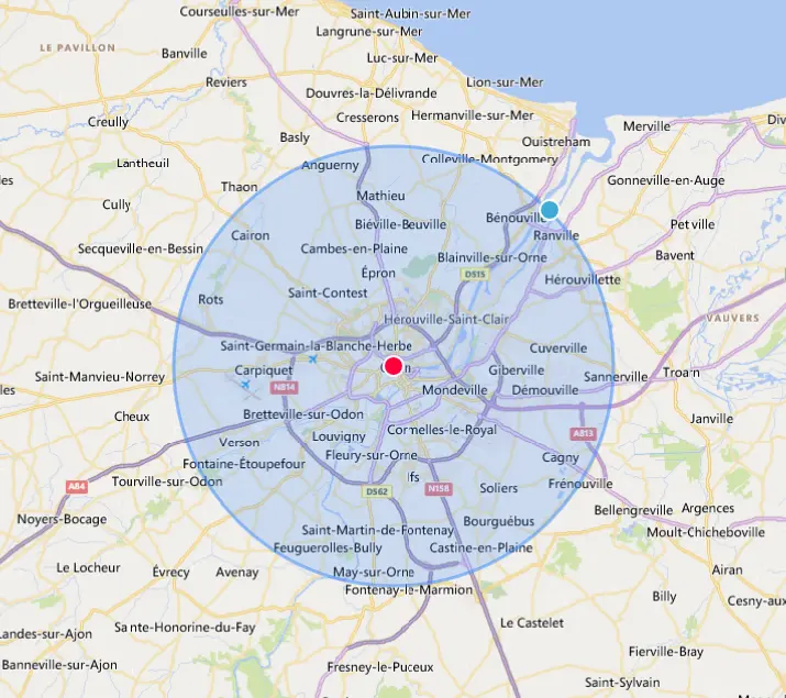 Notre secteur d'intervention : Caen et sa région